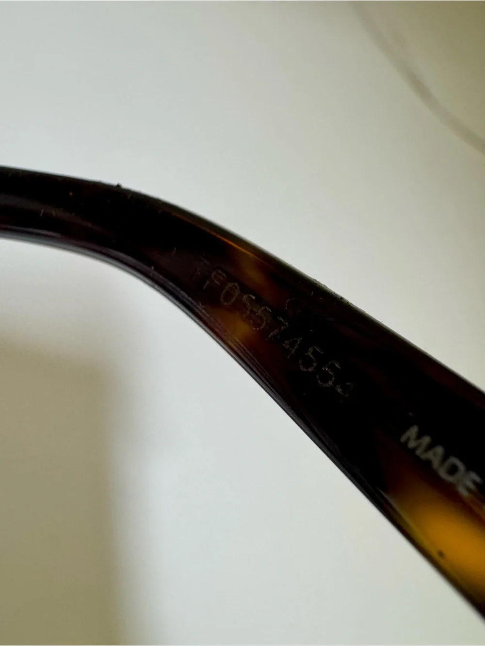 Dior Diorider tortoise frame blue lens Italy, STU TF05574554 serial#